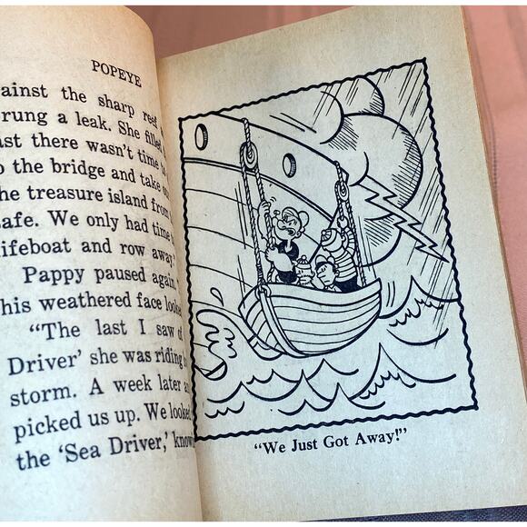 Vintage 1967 Big Little Books POPEYE; Ghost Ship to Treasure Island GUC - Picture 13 of 15